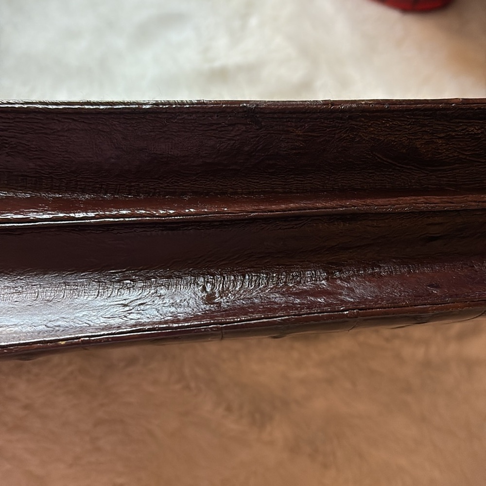 Genuine Luxury EEL Skin Purse w/ Strap Converts to Clutch Bag - Picture 12 of 15